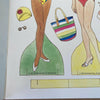 Glamour World Paper Dolls Book NOS 1990 Vintage Unused Complete Uncut