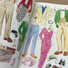Glamour World Paper Dolls Book NOS 1990 Vintage Unused Complete Uncut