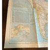 Atlantic Ocean Map Vintage 1941 National Geographic Nautical